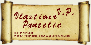 Vlastimir Pantelić vizit kartica